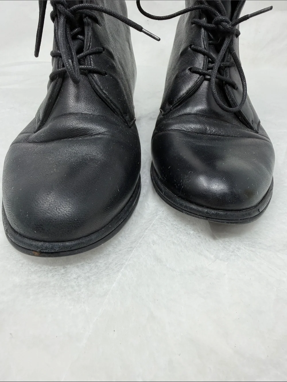Stuart Weitzman Stepmistress Hidden Wedge Lace-up Bootie Leather Size 7